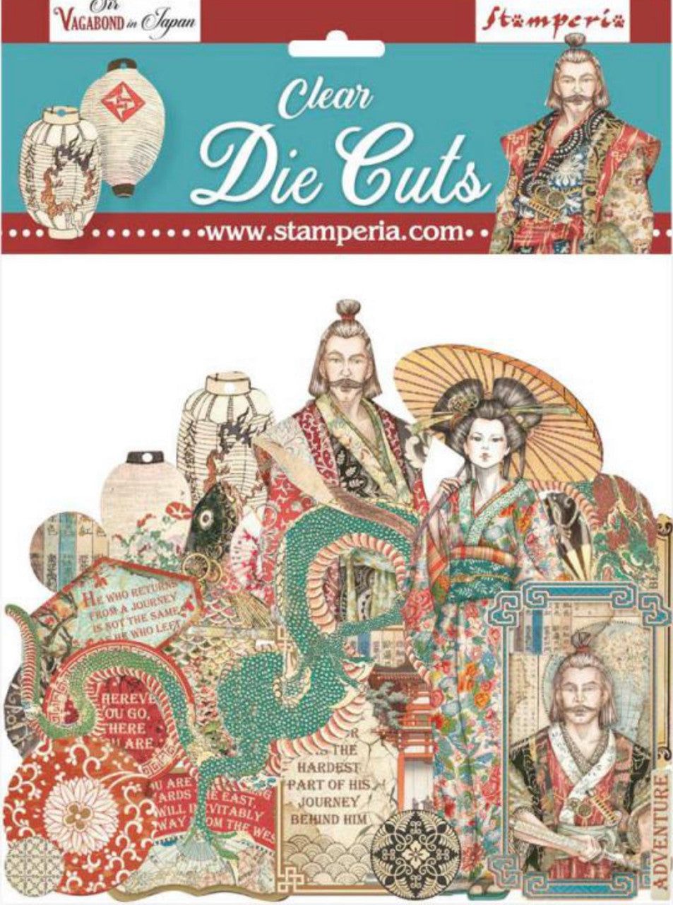 Stamperia Sir Vagabond in Japan Duidelijke Die Cuts